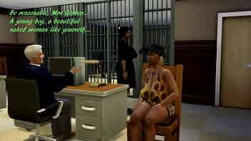 SIMS 4: A lawyer helps her client who was arrested for peeping