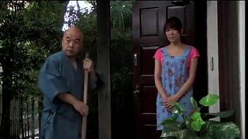 Japanese step daughter-in-law fucked by old father-in-law