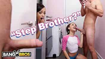 BANGBROS - Young Step Sister Does Anal With Her Big Dick Step Brother, Almost Gets Busted!