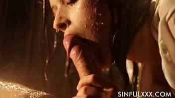 Super wet slow sensual blowjob