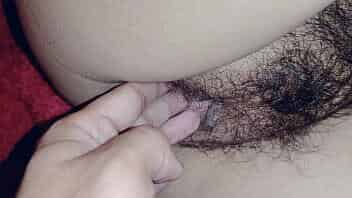 Indian Wife PinkyRai  hairy pussy getting fingered by her brother in law until she cums.