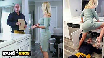 BANGBROS - Busty MILF Nikki Benz Drops Her Big Ass On Maintenance Man's Pipe