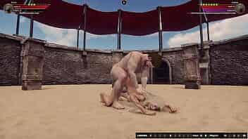 Ethan and Audree Have a Sex Fight in the Arena Map