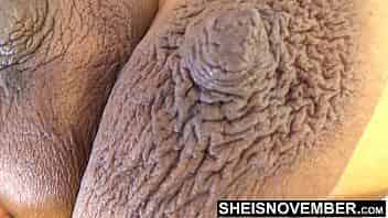 Massive Areolas On Young Thick Cutie Squeezed Hard By Man In Slow Motion In Bed , Sheisnovember Huge Brown Erect Nipples Poking Out On Her Large Busty Chest , Perky Titties Worship by Msnovember