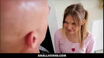 Petite Little Blonde Teen Stepdaughter Orgasms Repeatedly While Fucking Step Dads Boss