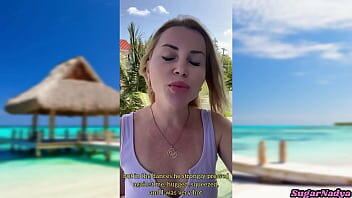 Sexy Russian blonde Milf tells sex stories from her vacation