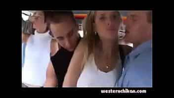 Hot Blonde groped in bus