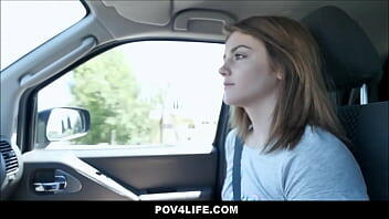 Young Petite Blonde Rosalyn Sphinx POV Sex With Driver POV