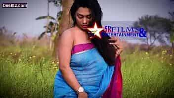 Very Charming Desi Girl  Areola reveled through Transparent Saree