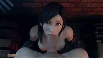 Bored & ignored Valetina Nappi fucks while playing vidoes games and cosplaying Tifa Lockhart from Final Fantasy VII